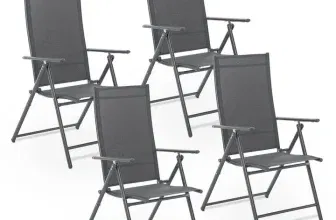 Juskys Gartenstuhl Calena (4er Set) für 97,49 € inkl. Versand (statt 149,99 €)