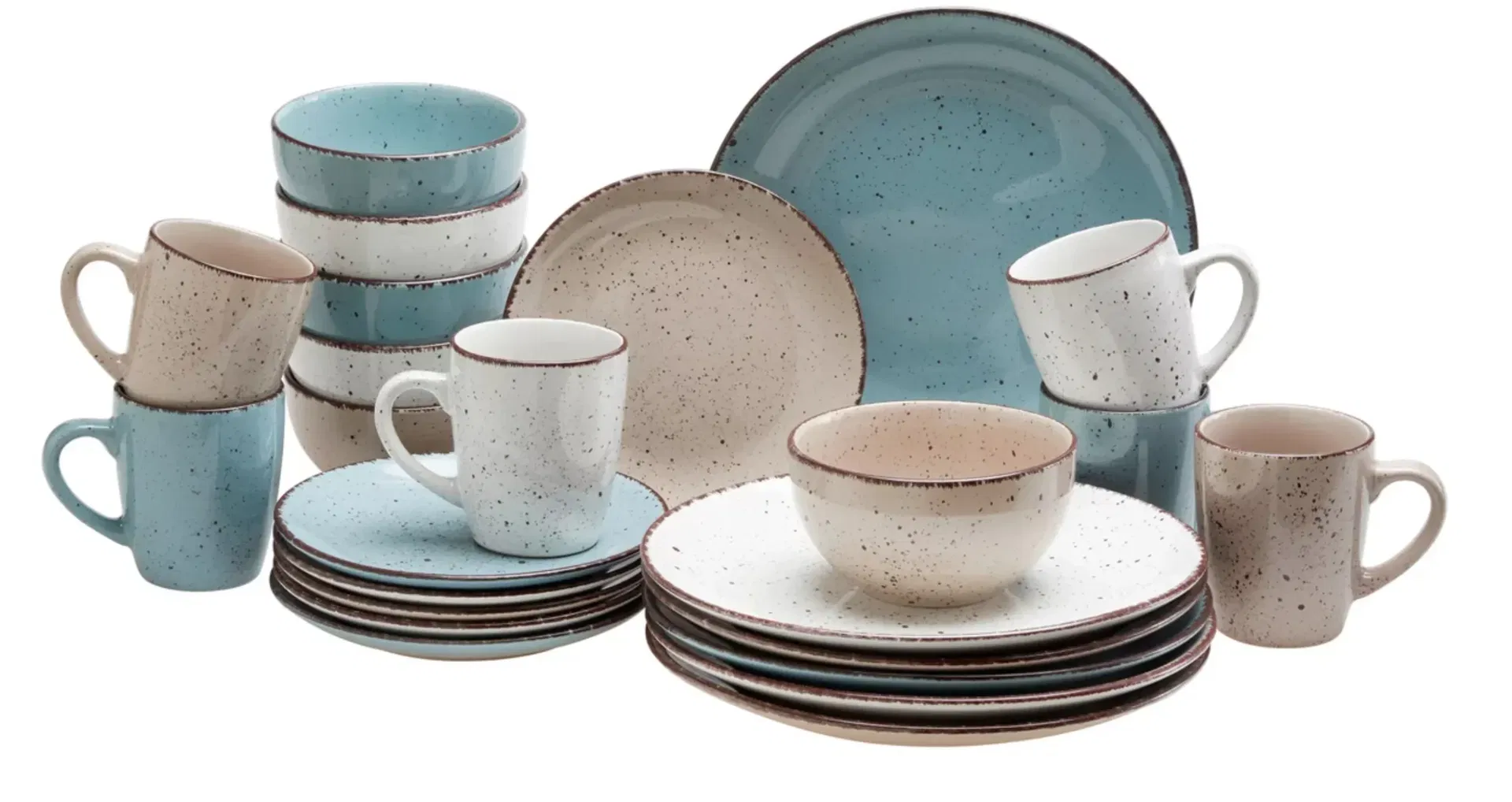 Modern Living Kombiservice Kelly aus Steinzeug 24-Teilig für 25,00 € (Abholung) statt 49,99 €