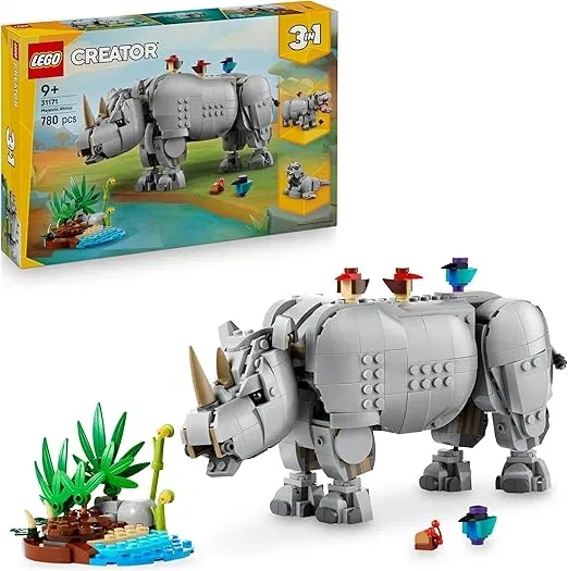 LEGO Creator 3-en-1 Majestic Rhino (31171) für 47,99 € inkl. Prime-Versand