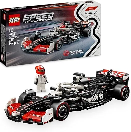 LEGO Speed Champions – MoneyGram Haas F1 Team VF-24 Rennauto (77250) für 15,99 € inkl. Prime-Versand