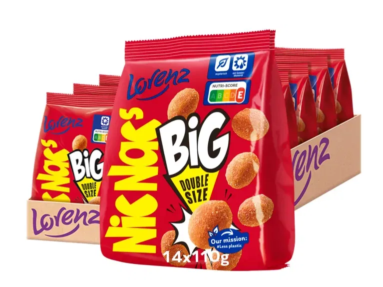LORENZ NicNac’s BIG Original (14x110g) ab 13,20 € inkl. Prime-Versand (statt 27,86 €)