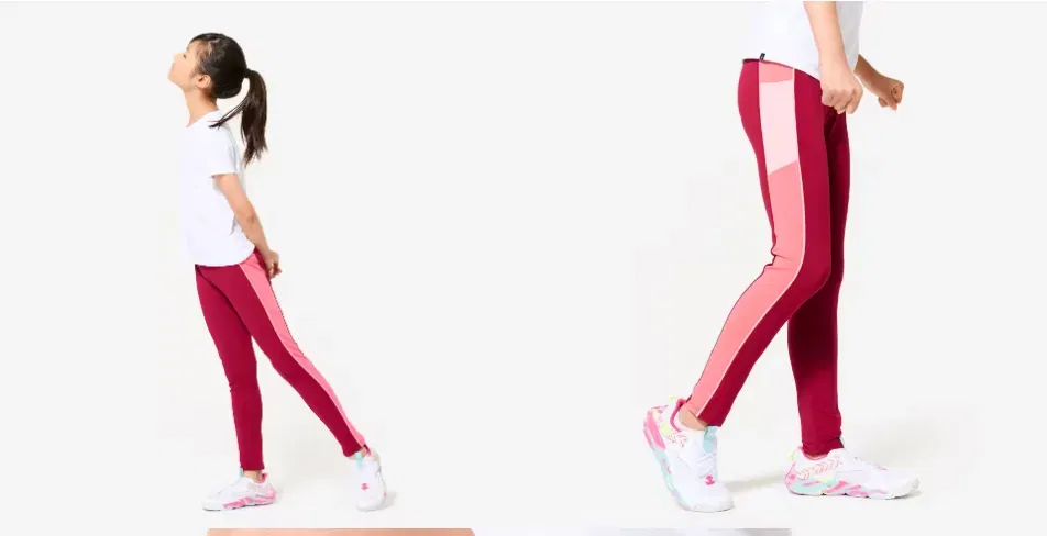 DOMYOS Leggings S500 rosa (Gr. 123 – 166) für 2,99 € Abholung Click&Collect (statt 9,99 €)