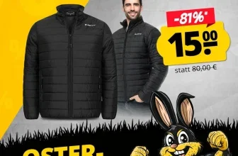 Lotto Herren Steppjacke Schwarz MJSX10001NET-R01