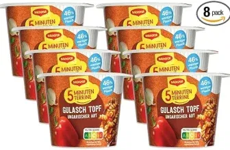 MAGGI 5 Minuten Terrine Gulaschtopf 8er Pack (8x57g) ab 7,23 € inkl. Prime-Versand