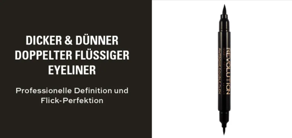 Schnäppchen, Deals Und Rabattcodes Des Tages: Makeup Revolution Thick &Amp; Thin Dual Liquid Eyeliner