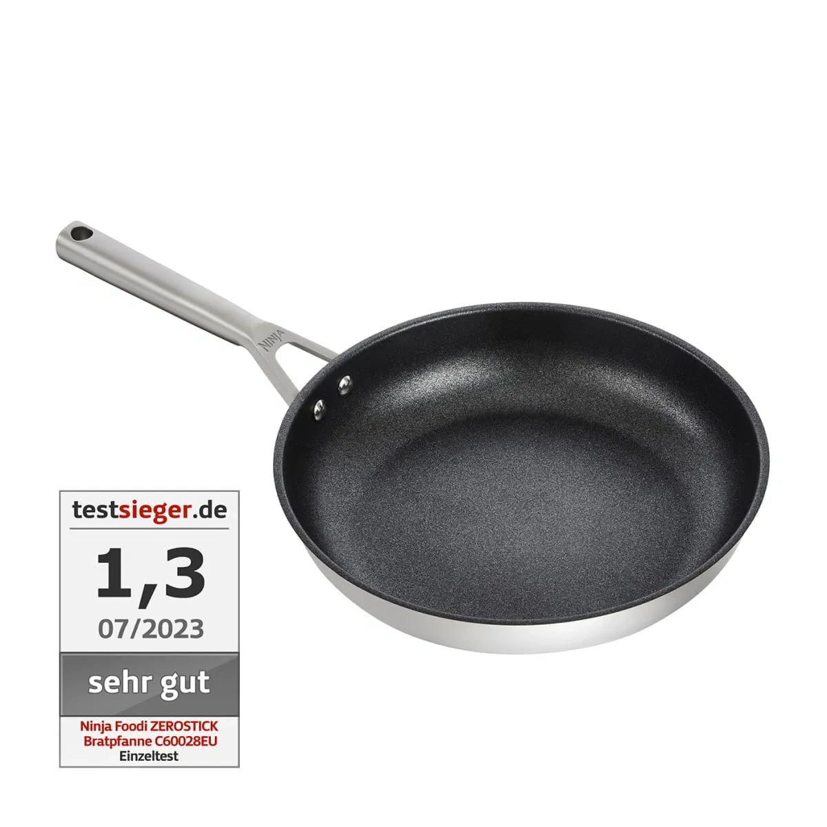 Ninja Foodi ZEROSTICK Edelstahl-Bratpfanne 28 cm – C60028EU ab 25,49 € inkl. Versand