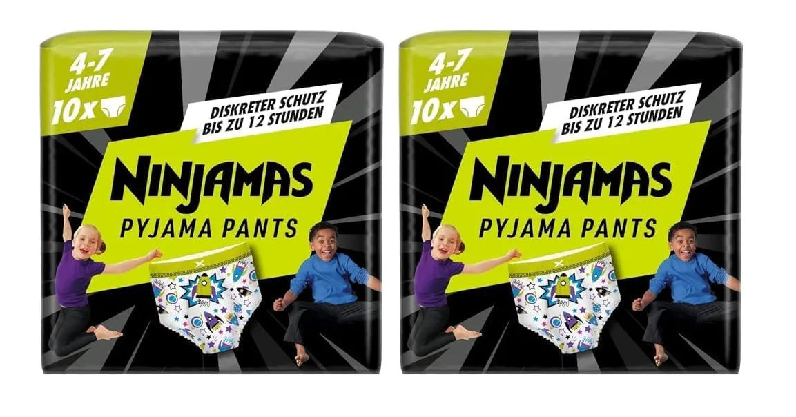 Schnäppchen, Deals und Rabattcodes des Tages - Ninjamas absorbierende Nachthöschen für Jungs