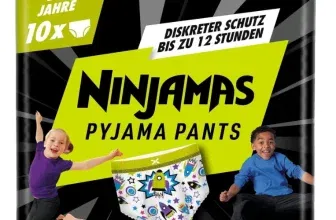 Ninjamas Pyjama Pants Raumschiff (7 Jahre 17kg-30kg 10Stück) für 4,99 € inkl. Prime-Versand (statt 7,95 €)