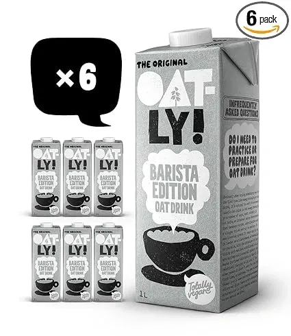 Oatly Barista Haferdrink Barista Edition Long Life (1 Litre 6er Pack) ab 11,11 € inkl. Prime-Versand (statt 15,30 €)