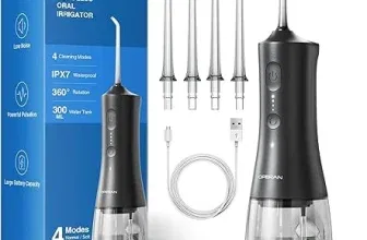 Operan Munddusche Kabellos Tragbar Black (300ml, 2 Farben 1 Pack + 4 Düsen) für 11,40 € inkl. Prime-Versand (statt 22,79 €)