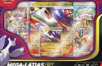 Pokémon-Sammelkartenspiel: Kollektion Mega-Latias-ex (1 holografische Promokarte 1 überdimensionale Wackelbildkarte & 4 Boosterpacks) für 24,99 € inkl. Prime-Versand (statt 39,99 €)