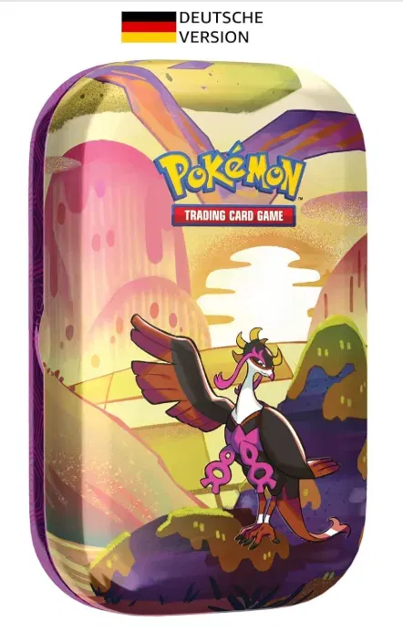 Schnäppchen, Deals und Rabattcodes des Tages: Pokemon Sammelkartenspiel Mini Tin Box Karmesin Purpur Nebel der Sagen