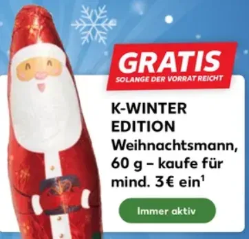 Gratis 🎅🍫Gratis Schokoladen Nikolaus [Kaufland am 06.12. ab 3€ Einkauf]