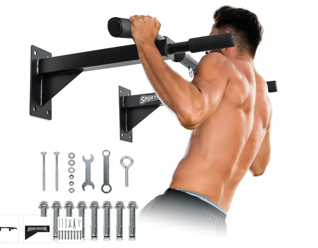 Schnäppchen, Deals und Rabattcodes des Tages - SPORTINATOR Klimmzugstange inkl. Zubehör in Schwarz