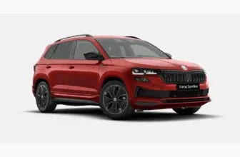 Skoda Karoq 1.5 Sportline mit 150 PS für 159,00 € / Monat + 1.390,00 € einmalig – LF 0,34 (Privat- und Gewerbekunden)