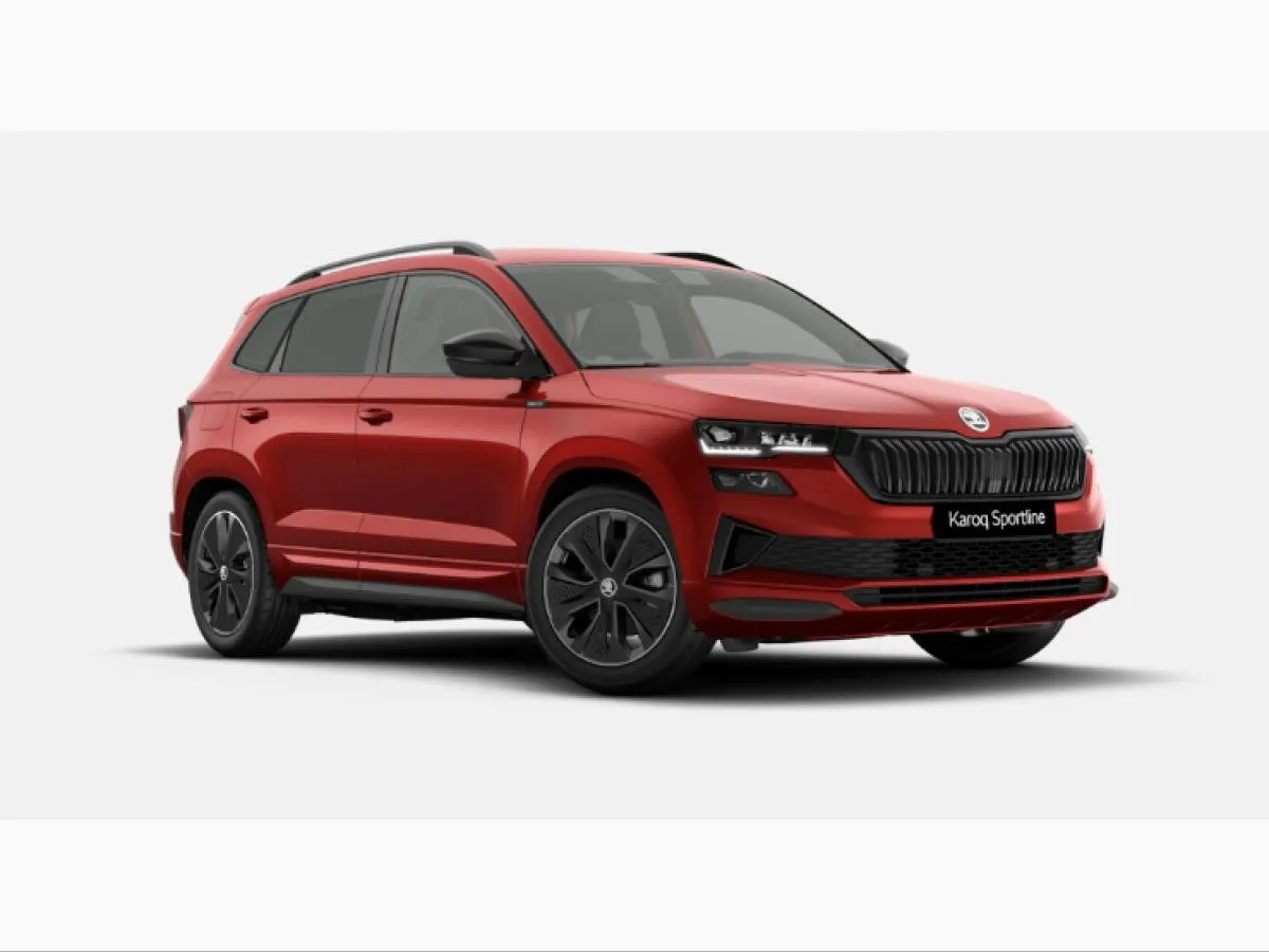 Skoda Karoq 1.5 Sportline mit 150 PS für 159,00 € / Monat + 1.390,00 € einmalig – LF 0,34 (Privat- und Gewerbekunden)