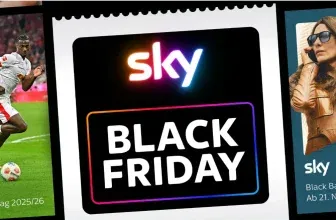 Sky Black Friday Angebot: Zwei Streaming-Deals für Film- und Sportfans z.b.: Sky Entertainment Plus, Cinema und Sport für 19,99 €