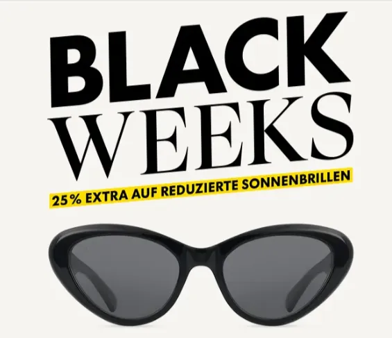 Fielmann 😎 25% Extra-Rabatt auf Designer-Sonnenbrillen im Black Week Sale