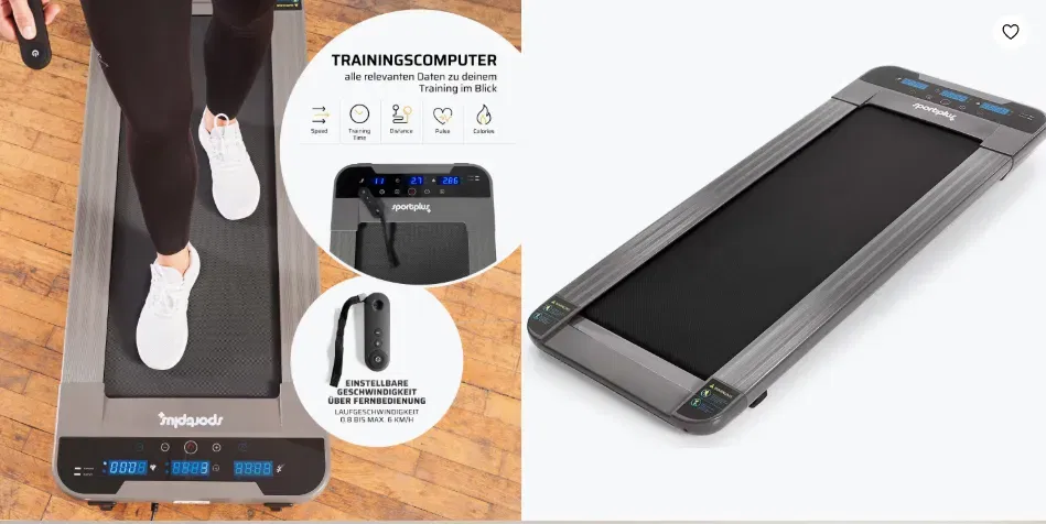 SportPlus Walking-Pad – Kompaktes Laufband für 114,74 € inkl. Versand (statt 163,85 €)