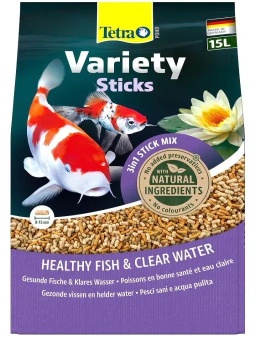 Tetra Pond Variety Sticks – Fischfutter-Mix für Teichfische (15l) ab 9,15 € inkl. Prime-Versand (statt 25,97 €)