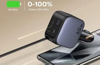 UGREEN Nexode 60W Autoladegerät mit einziehbarem USB-C-Kabel
