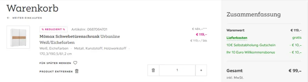 Schnäppchen, Deals Und Rabattcodes Des Tages - Einkaufswagen Mit Möbeln