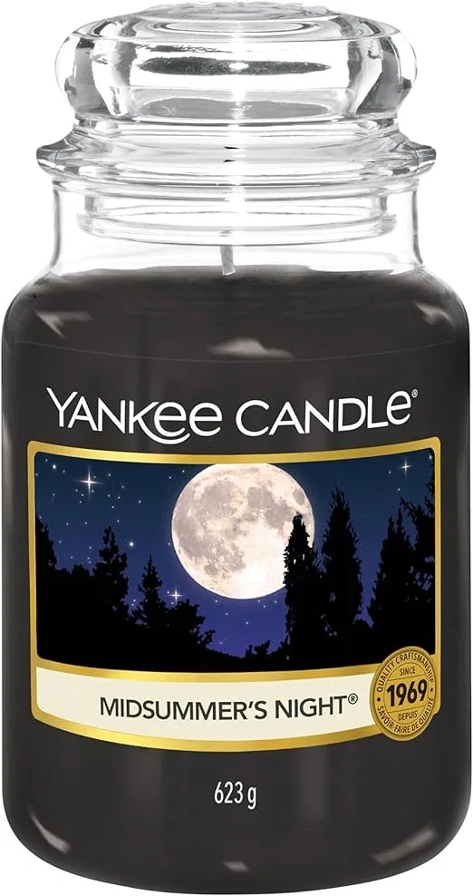 Yankee Candle Duftkerze im Glas Midsummer’s Night (bis zu 150h Brenndauer) ab 21,15 € inkl. Prime-Versand