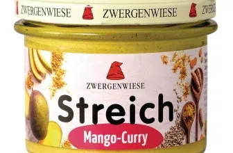 Zwergenwiese Bio Streich Aufstrich Mango-Curry (6x180g) für 8,87 € inkl. Prime-Versand (statt 17,34 €)