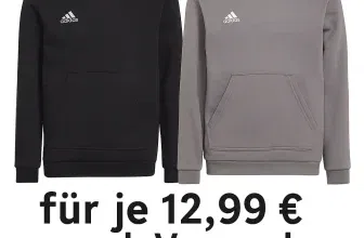 adidas Kids Hoodie ENT22 Hoody Y (2 Farben, Gr. 128 bis 176) für 17,98 € inkl. Versand