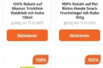 Gratis Hundesnack & Katzensnack mit der Müller App sichern