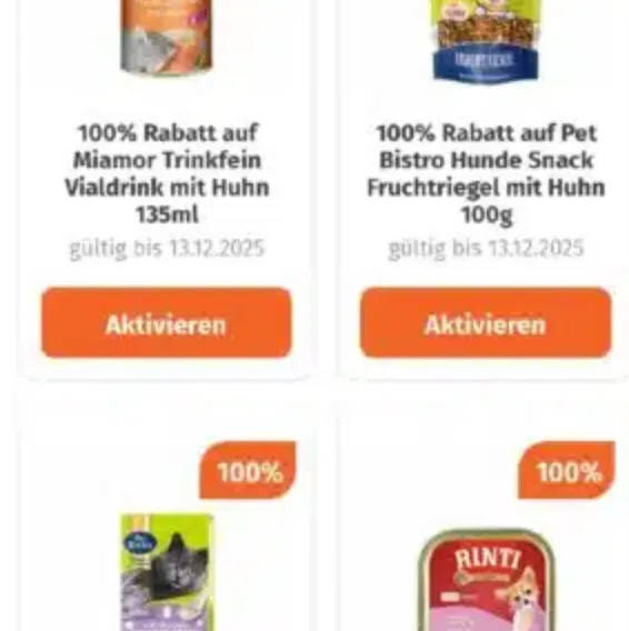 Gratis Hundesnack & Katzensnack mit der Müller App sichern
