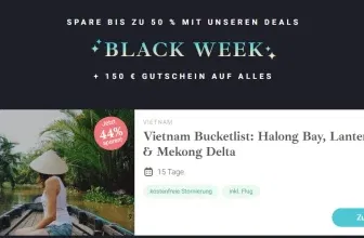 Journaway Black Week 2025: 150 € Gutschein auf alle Reisen – jetzt bis zu 50 % sparen