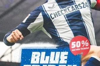 Hertha Blue Friday 🔵⚪50 % auf Heimspiel-Tickets gegen Bielefeld – Tickets ab 15€