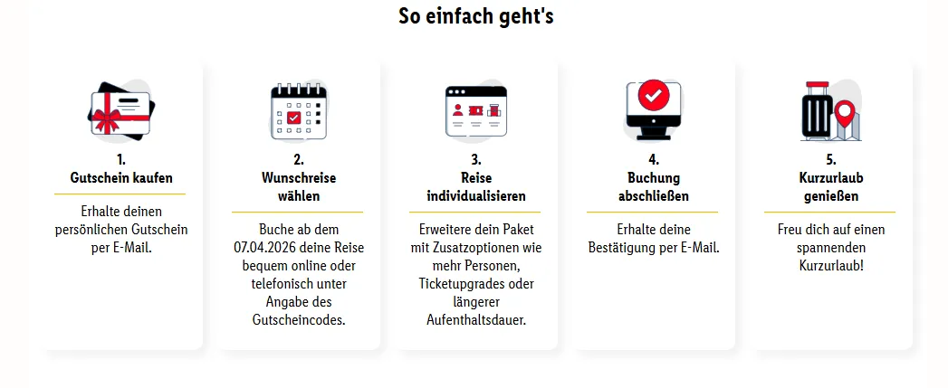 Schnäppchen, Deals und Rabattcodes des Tages - 100€ Reisegutschein