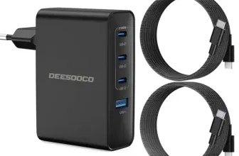 Schnäppchen, Deals und Rabattcodes des Tages - 100W USB-C Ladegerät Laptop Schnellladegerät 4-Port GaN Mehrfach Netzteil PD