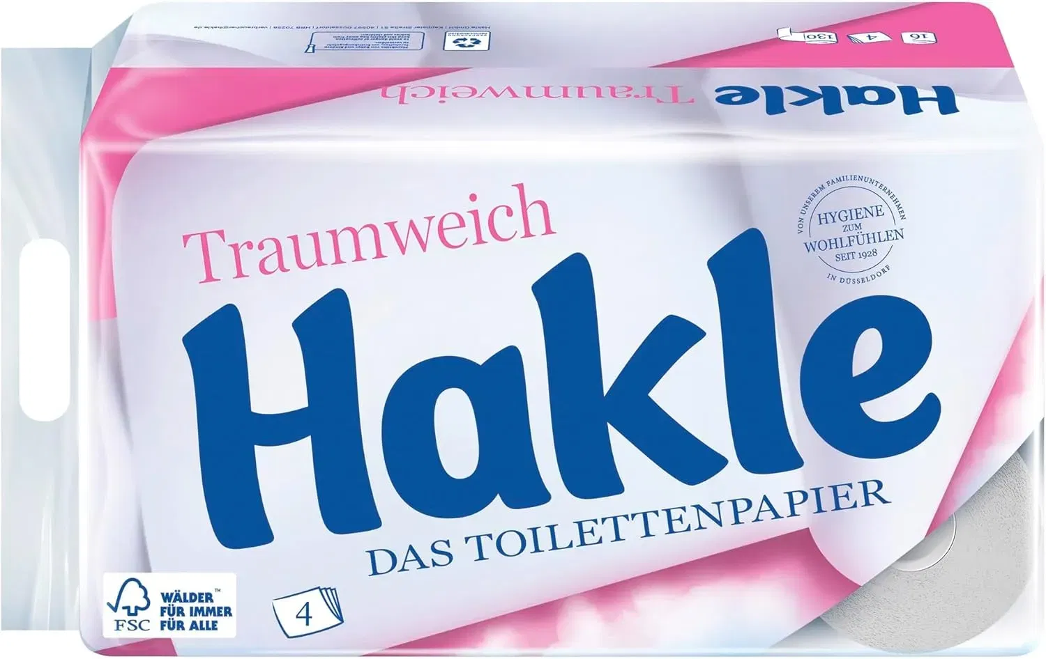 Hakle Traumweich Toilettenpapier – 16 Rollen ab 6,78 € inkl. Prime-Versand