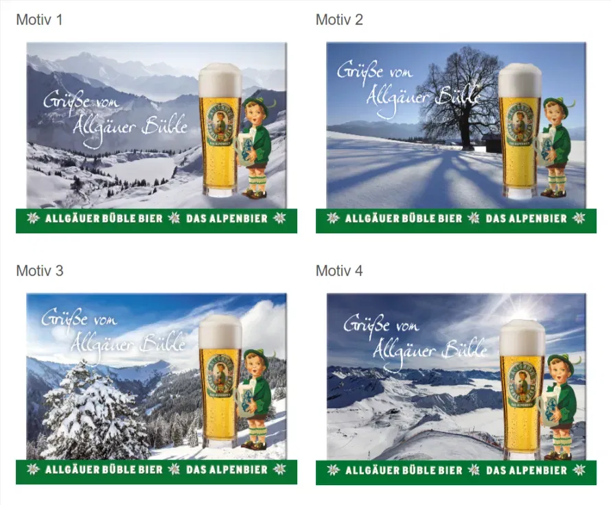 Kostenlose Grußkarten von Allgäuer Büble