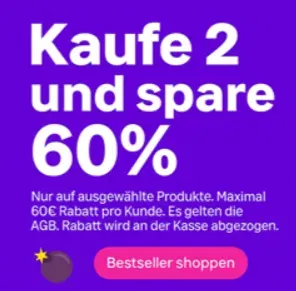 Amazon Haul: 60% Rabatt, wenn ihr mindestens 2 Produkte kauft