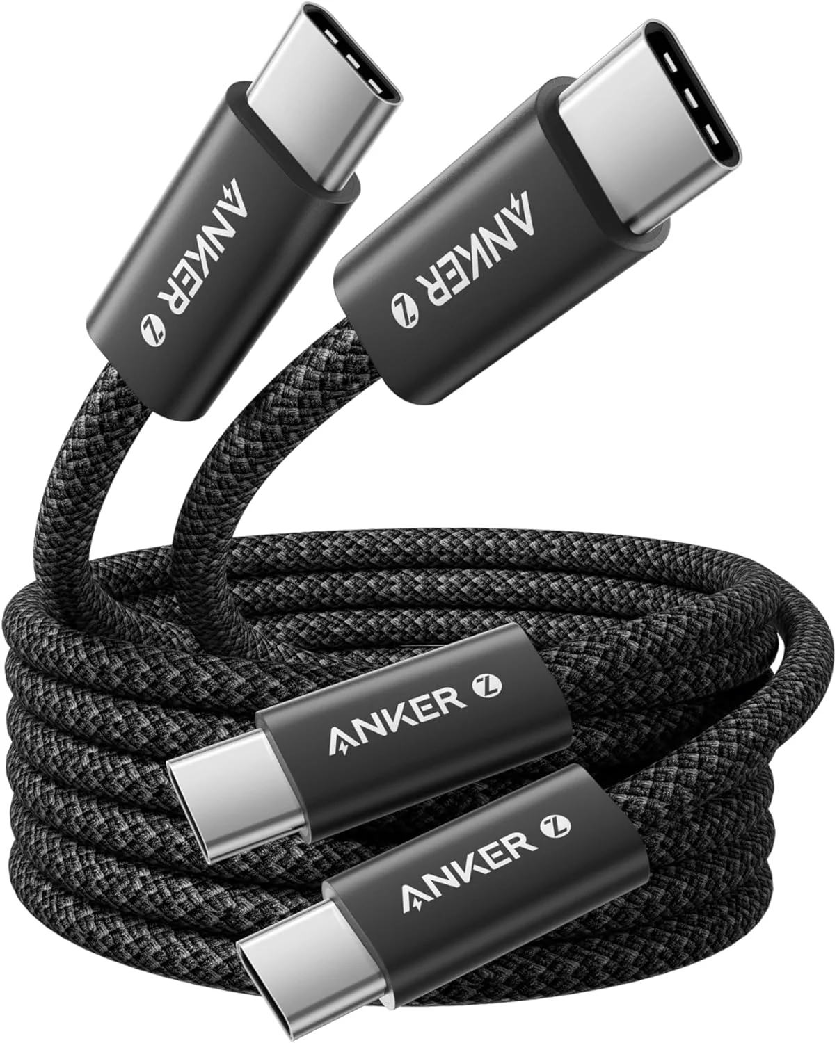 Anker USB C auf USB C Kabel [2 Stück 1,8m] 240W USB C Kabel geflochtenes und schmutzabweisendes USB C Ladekabel