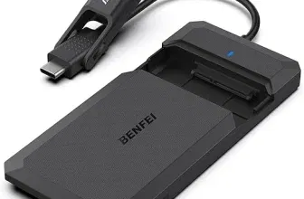 Schnäppchen, Deals und Rabattcodes des Tages - BENFEI Festplattengehäuse 2,5 Zoll USB-C 3.2 Gen 2 USB Typ A auf SATA III bis zu 6 Gbps Externes Gehäuse für SSD und HDD Optimiert für SSD unterstützt UASP SATA III