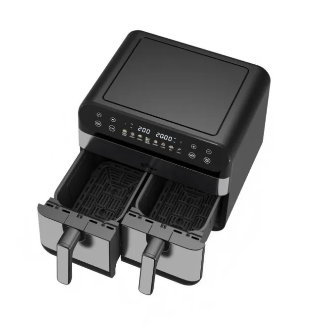 Bear Dual Chamber Air Fryer – 9,0L Große Kapazität 2400W für 37,99 € inkl. Versand (statt 62,00 €)