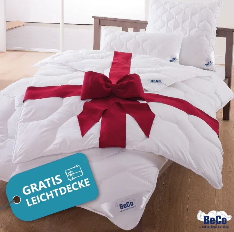 BECO Microfaserbettdecke 2 für 1 Bettdecken für Sommer und Winter inkl. 1 Gratis-Leichtdecke (Gr. 135 cm x 200 cm bis 200 cm x 200 cm) ab 26,98 € inkl. Versand (OTTO UP Plus) (statt 40,00 €)