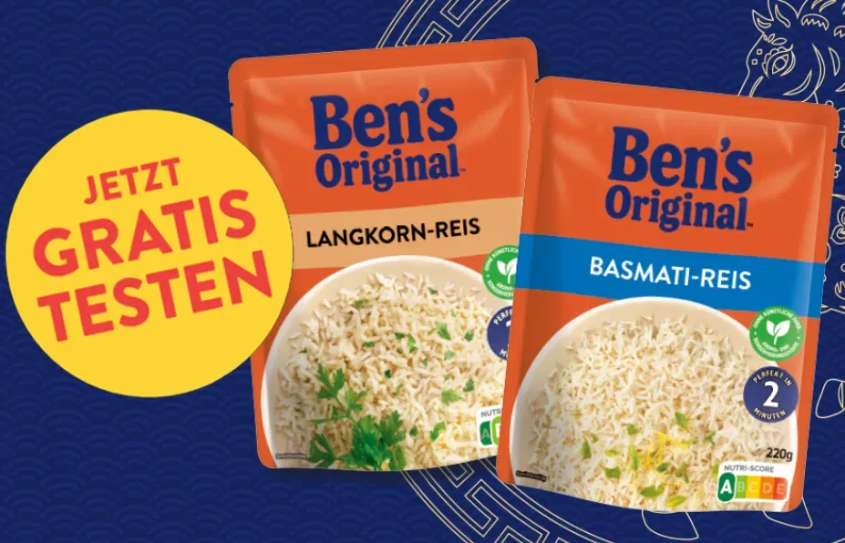 Ben’s Original Cashback: Express Reis kostenlos testen dank Geld-zurück-Aktion