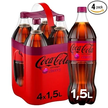 4x Coca-Cola Zero Sugar Cherry 4er Pack (4x1500ml) ab 14,04 € inkl. Prime-Versand zzgl. Pfand