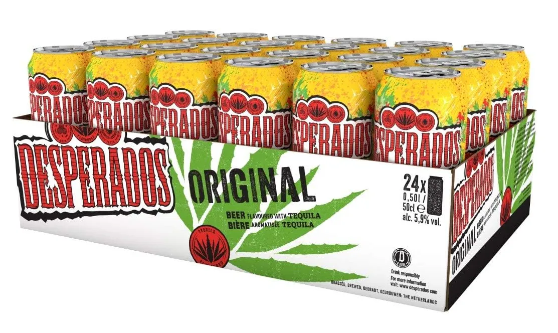 Desperados Tequila Bier Dose (24x500ml EINWEG) für 32,99 € inkl. Prime-Versand zzgl. Pfand (statt 52,56 €)