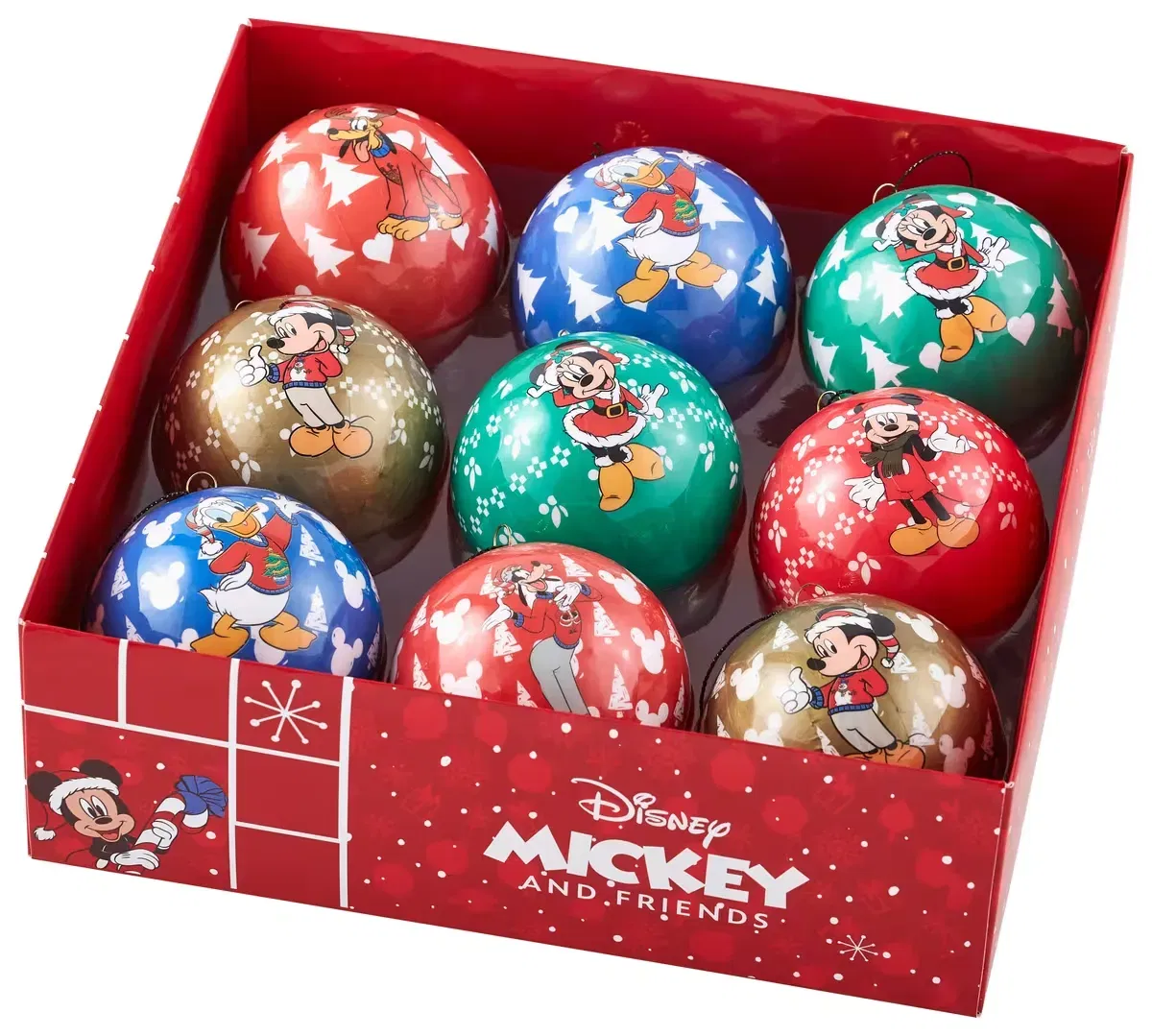 Disney Christbaumkugel SET Mickey And Friends 9-teilig für 15,98 € inkl. Versand