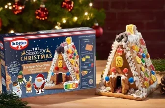 Dr. Oetker Knusper-Häuschen Lebkuchenhaus mit Dekorierset für Weihnachten