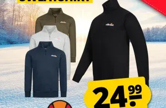 Ellesse Benevento Herren 1/4-Zip Sweatshirt (4 Farben, Gr. S bis 2XL) für 29,94 € inkl. Versand
