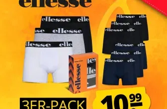 Schnäppchen, Deals und Rabattcodes des Tages: Ellesse Owen Herren Boxershorts 3er Pack