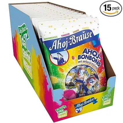 Frigeo Ahoj-Brause Bonbons mit Brause-Pulver (15x150g) ab 18,38 € inkl. Prime-Versand (statt 26,85 €)